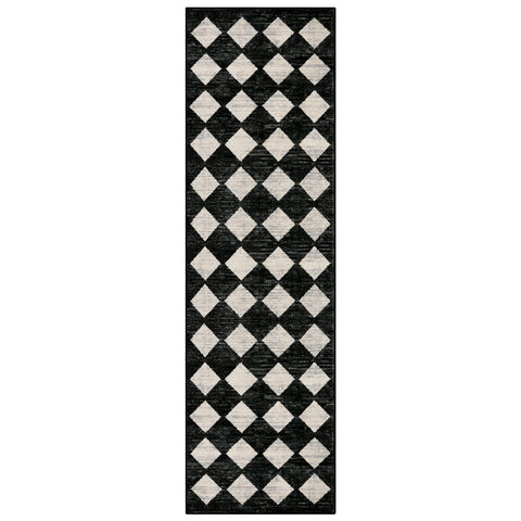 Lahome Moroccan Trellis Runner Rug measures 2x8 ft for long hallways.