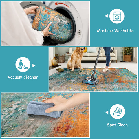 Lahome rug with non-slip backing, ideal for busy entrances and high-traffic areas