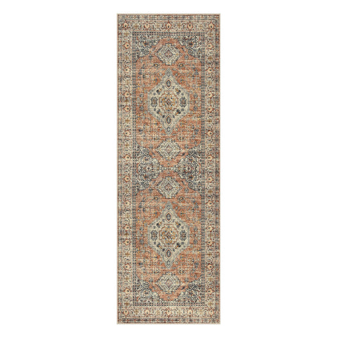 Lahome peach-orange tone adds warm style to rooms.
