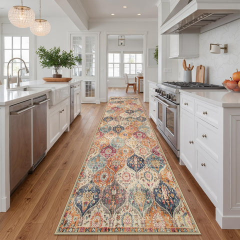 Lahome pet-friendly low-pile rug resists dander and hair buildup.