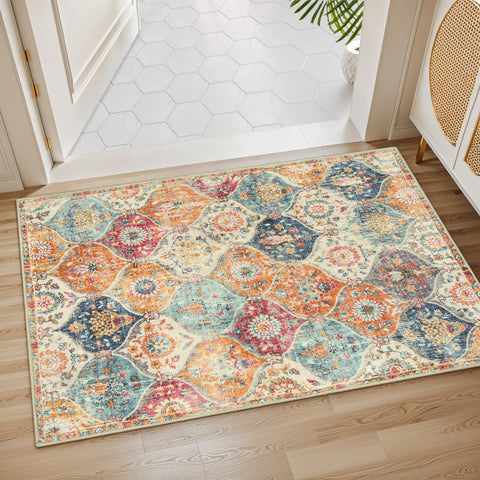 Lahome pet-friendly low-pile rug is simple to clean and maintain.