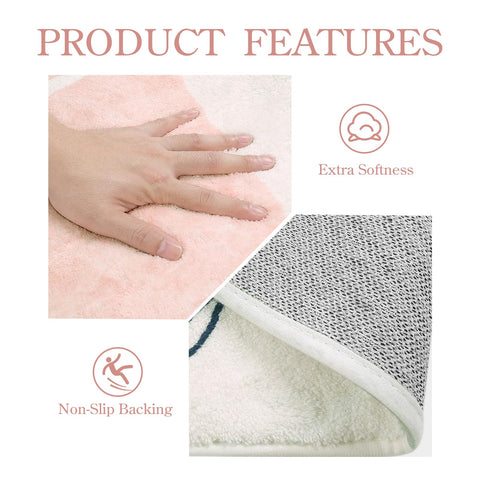 Lahome Pink Rug is lightweight and foldable for easy relocation between rooms