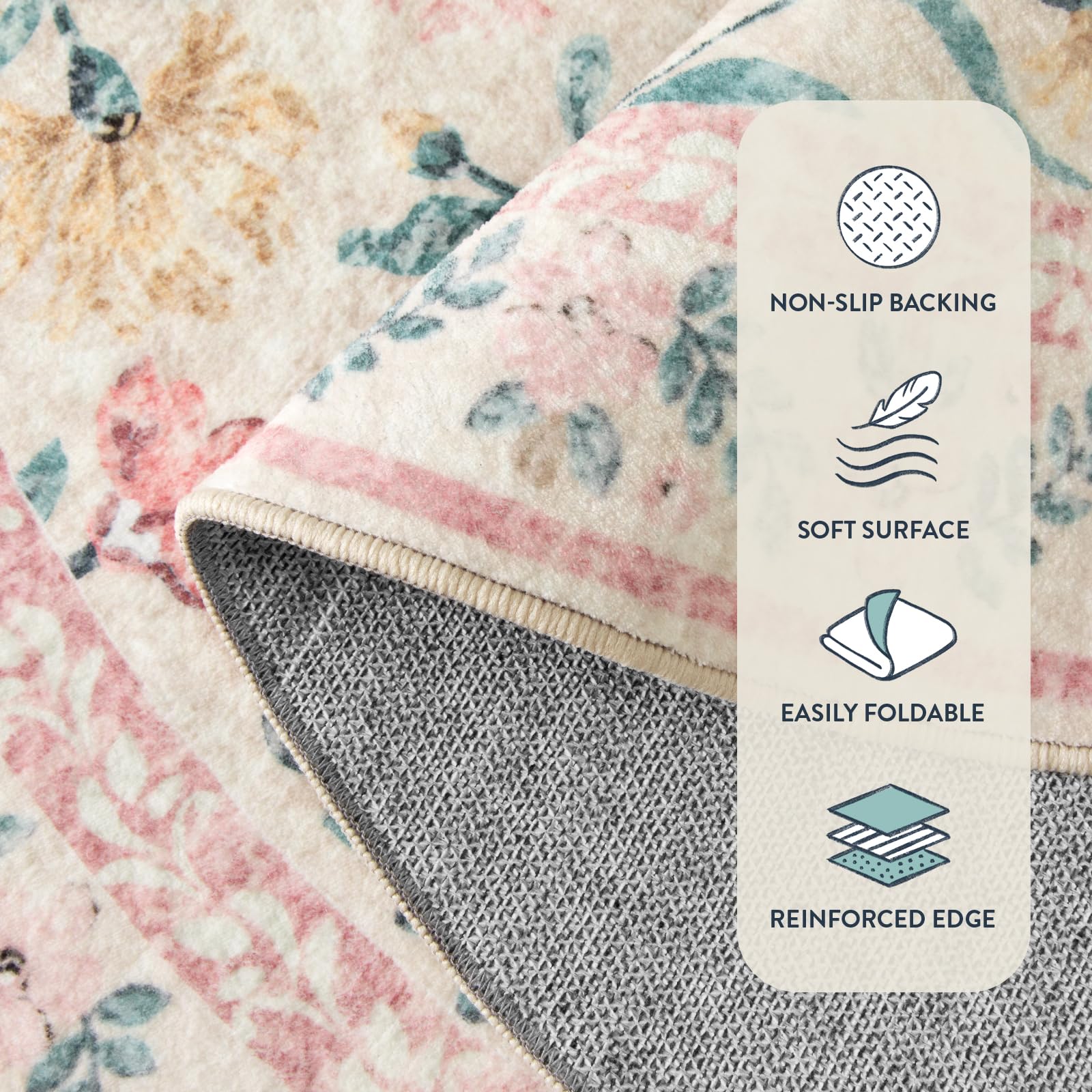 Lahome Sylvie color coordinates with pink and green nursery decor.