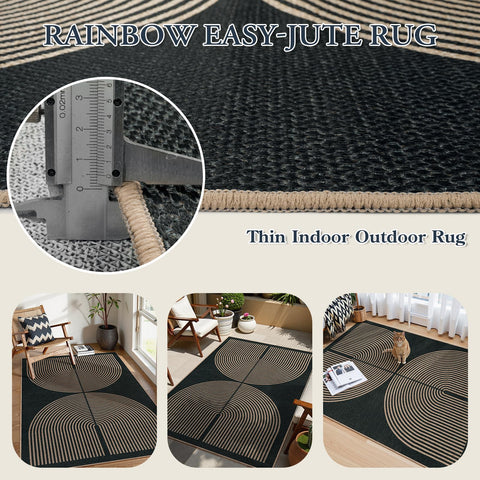 Lahome non-slip backing detail demonstrates floor grip