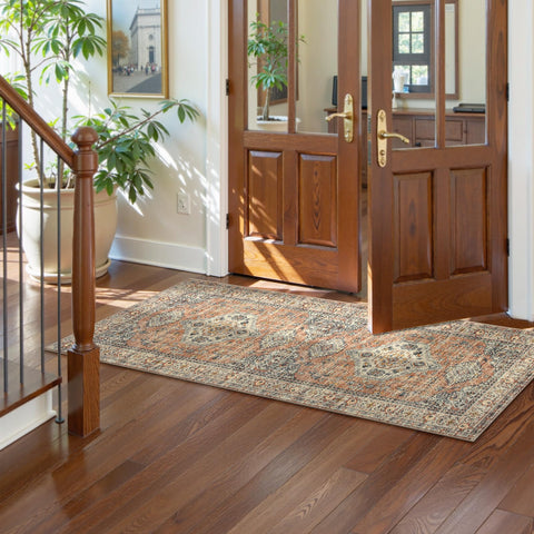 Lahome ultra-soft thin runner with vintage distressed look for cozy feet.