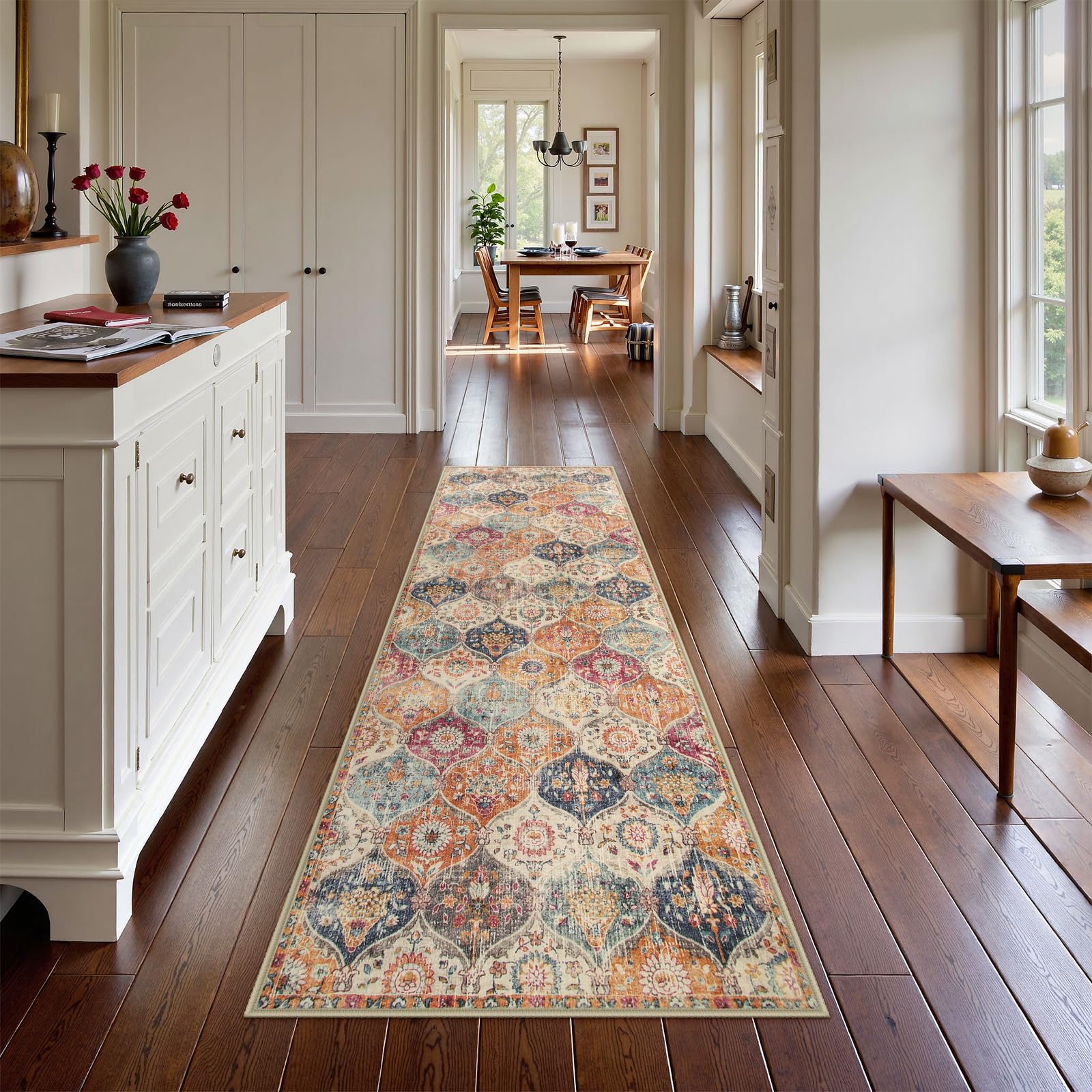 Lahome ultra-thin entryway placement shows seamless clearance under doors and furniture.