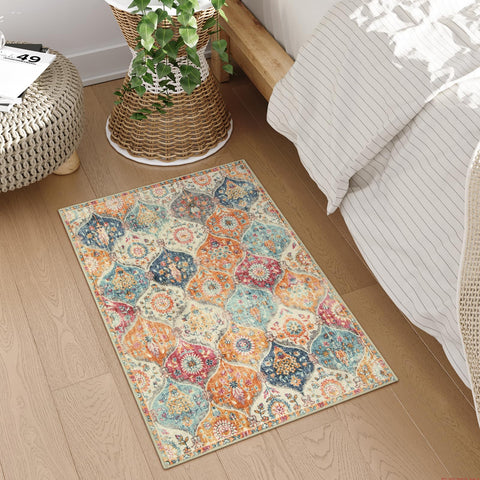 Lahome vintage floral Moroccan pattern adds cozy elegance to living spaces.