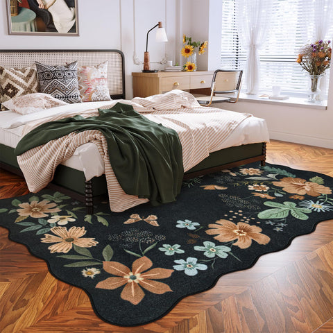 Lahome washable rug ready for machine washing after spills