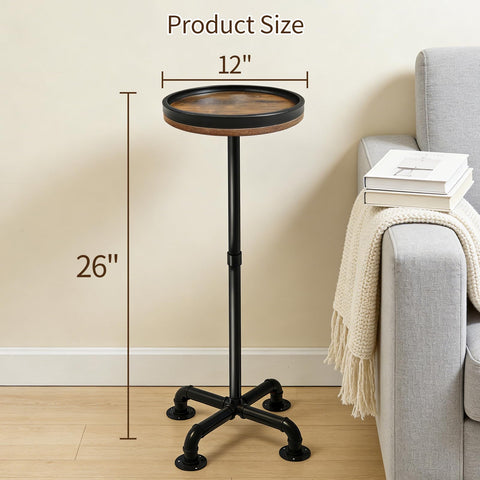 Laiduoleoe retro-industrial design blends wood and metal for timeless style.