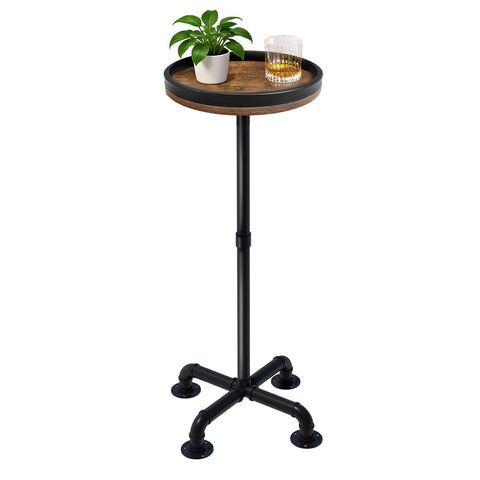 Laiduoleoe small round side table assembly in minutes for quick, tool-free setup.