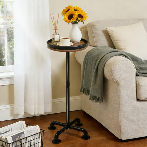 Laiduoleoe side table base offers rock-solid stability with adjustable feet.