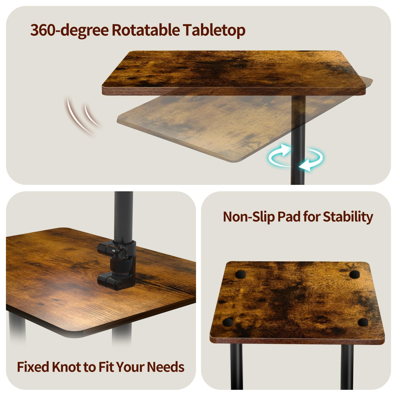 LAIDUOLEOE three-tier design adds compact storage in living spaces.