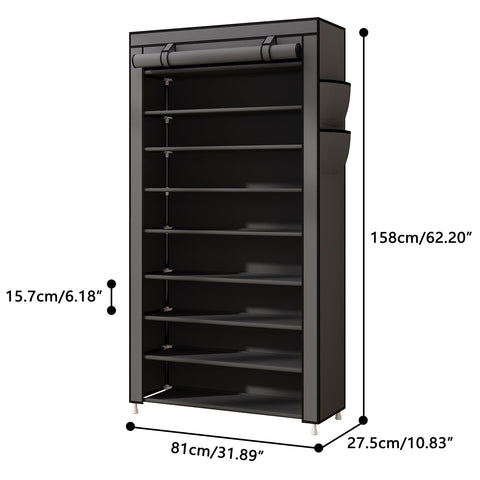 Laiensia shoe rack side pocket stores keys and small items