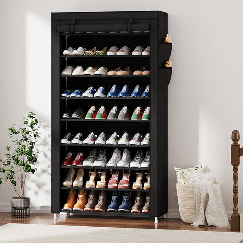 Laiensia dust-proof non-woven cover protects shoes while keeping rooms clean.