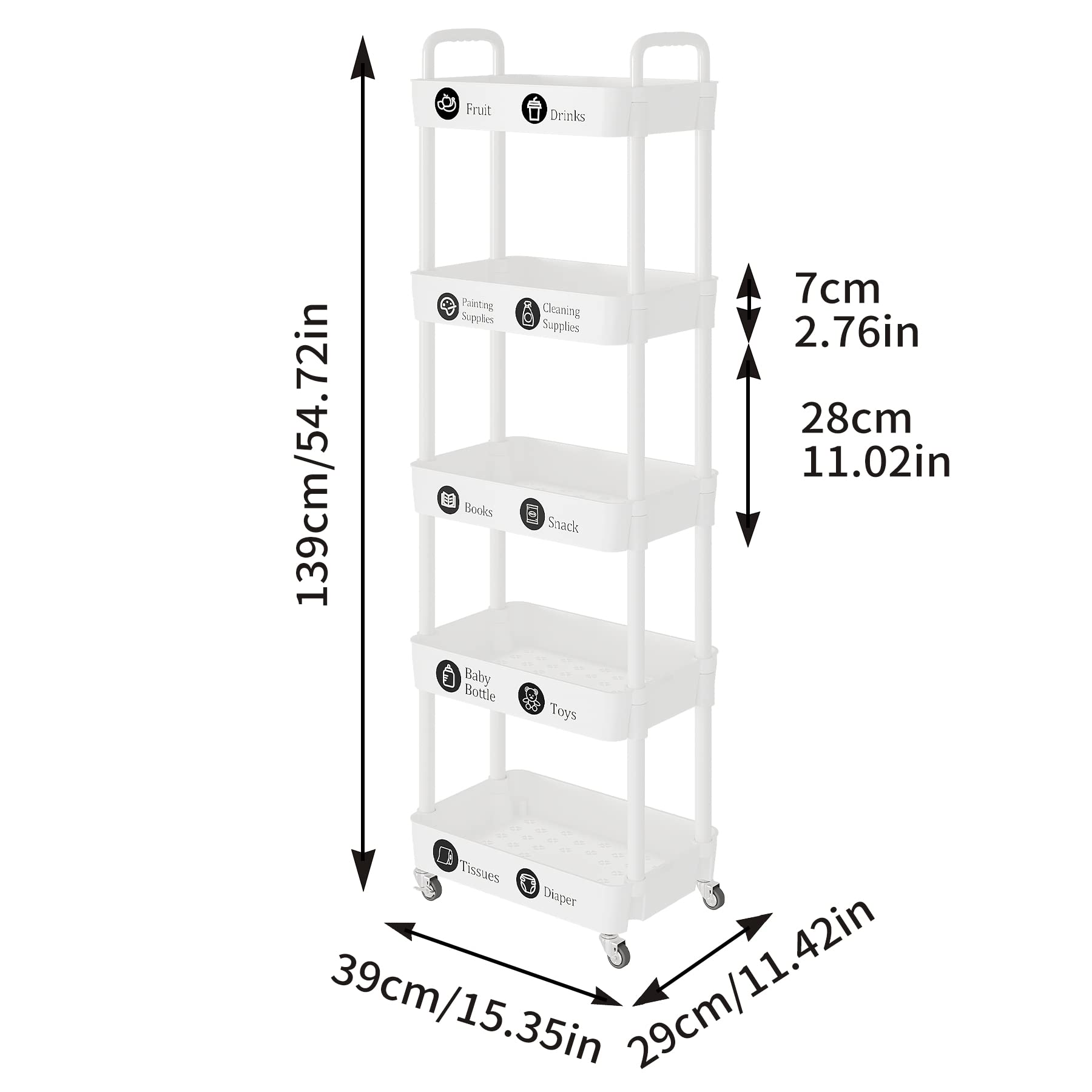 Laiensia easy-install cart ready in minutes.