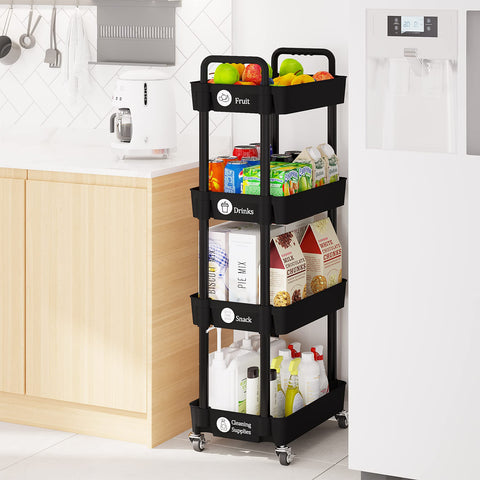 Laiensia multi-purpose storage cart supports flexible use around home.