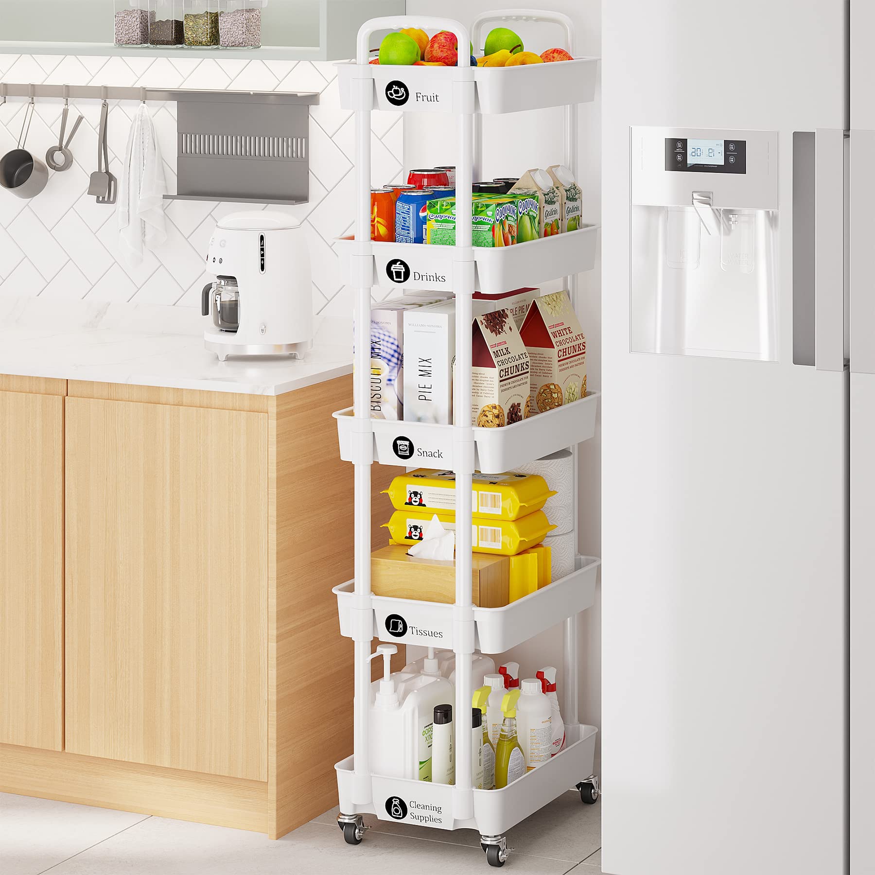 Laiensia versatile cart ideal for pantry, laundry, or office.