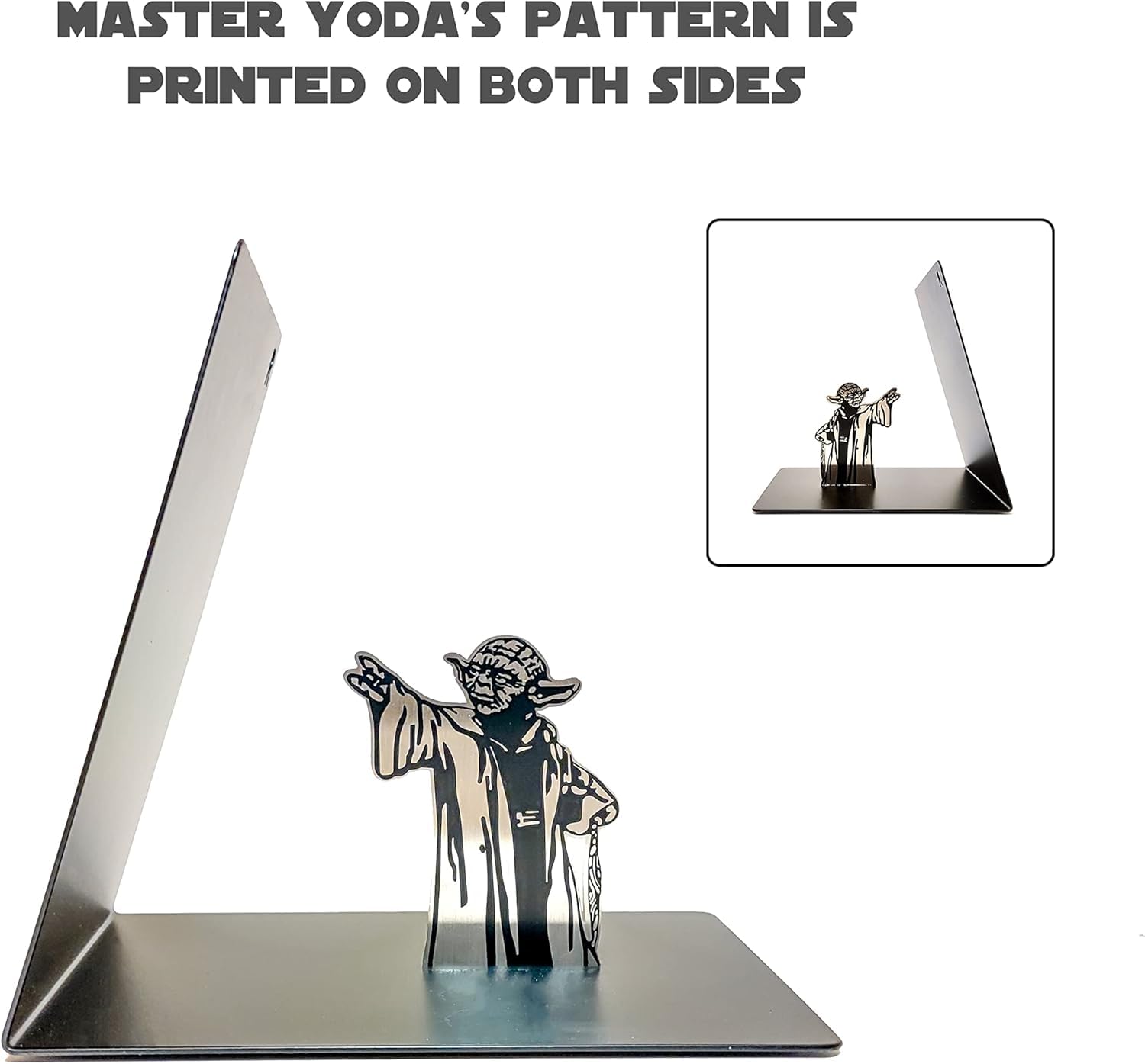LAIX Exquisite Workmanship Bookend with rounded edges protects shelves.