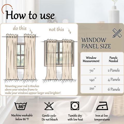 Lajode natural cream window curtains adding timeless elegance and durability.