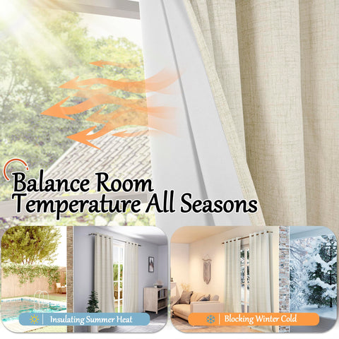 Lajode noise-reducing curtains creating a quieter living or sleep space.