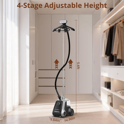 LAKALA garment steamer 25l water tank enables long, uninterrupted steaming.