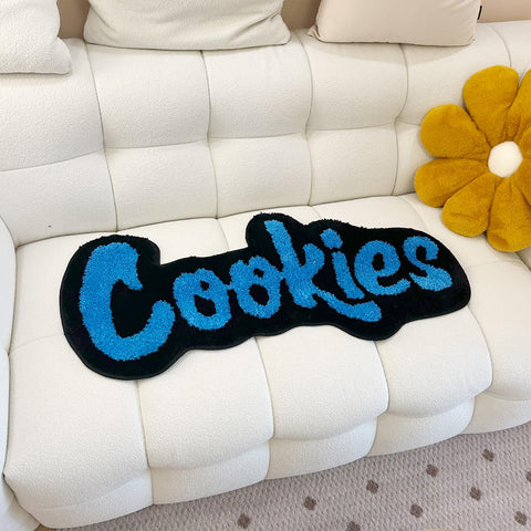 LAKEA Cookies Rug blue tone adds a calm yet vibrant touch
