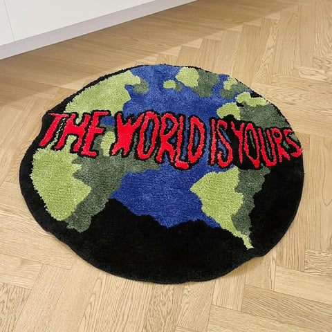 LAKEA Earth Round Mat easy to clean and maintain