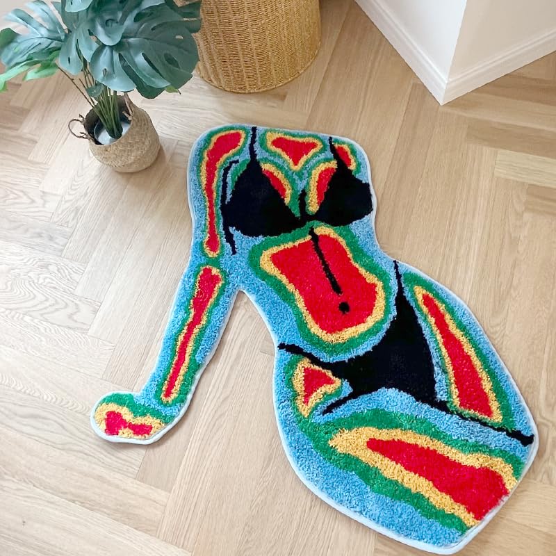 LAKEA non-slip backing stabilizes rug on wood, tile, or laminate floors.