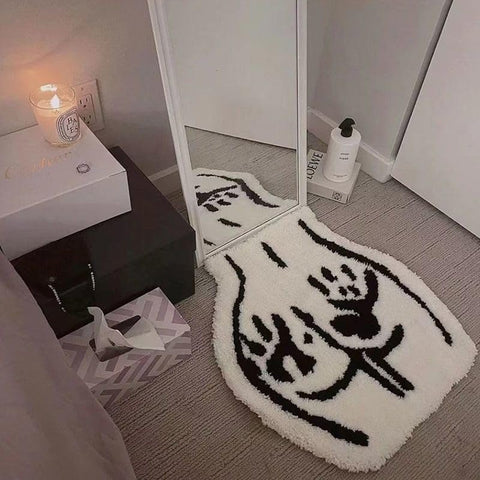 LAKEA Sexy Bathroom Tufted Rug complements dorms and dressing areas with contemporary charm