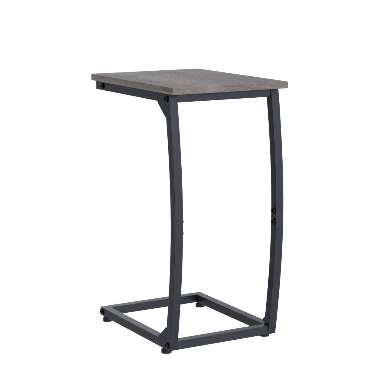 LAKEMID C-Shaped End Table MDF waterproof top, quick wipe clean.