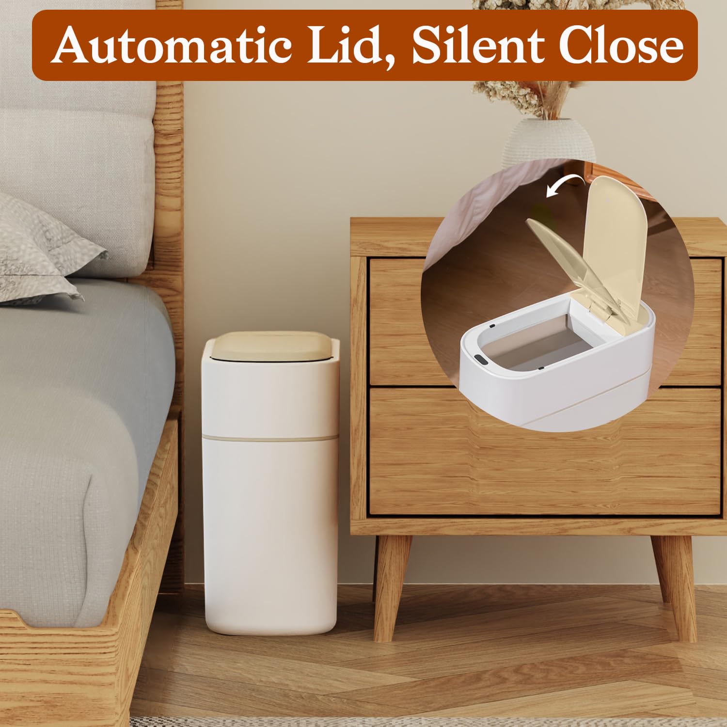 LALASTAR versatile trash can for kitchen, office, and bedroom