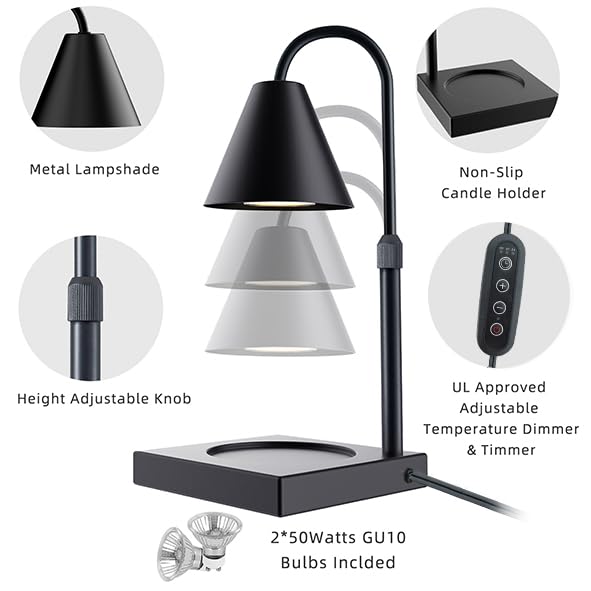 LALISU Candle Warmer Lamp apartment-safe option without open flame.