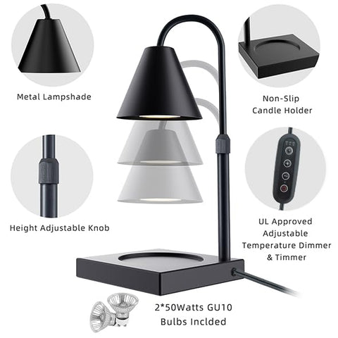 LALISU Candle Warmer Lamp apartment-safe option without open flame.