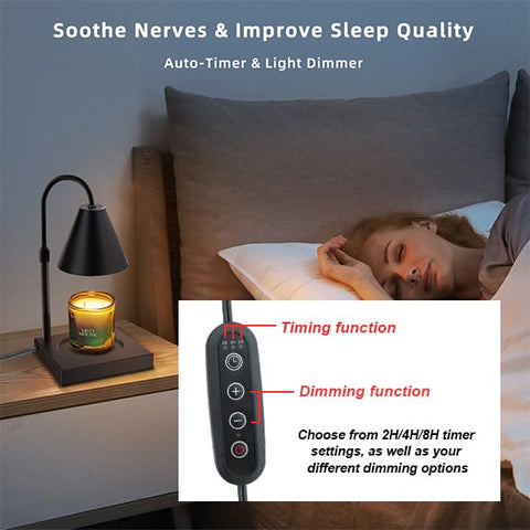 LALISU Candle Warmer Lamp heat control maintains steady fragrance intensity.