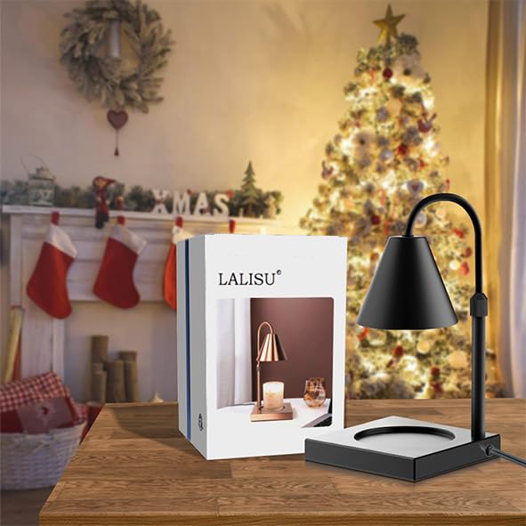 LALISU Candle Warmer Lamp creates cozy ambience in the living room.