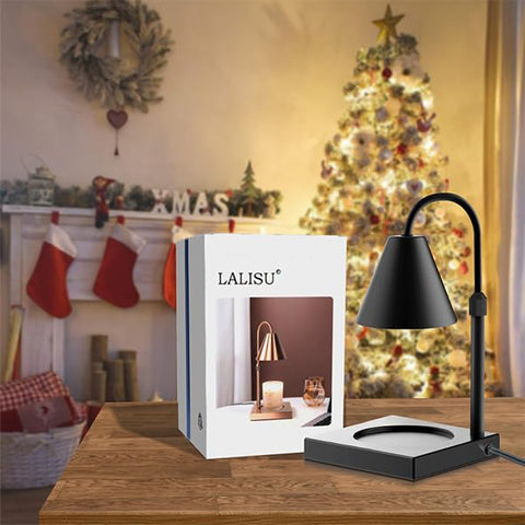 LALISU Candle Warmer Lamp creates cozy ambience in the living room.