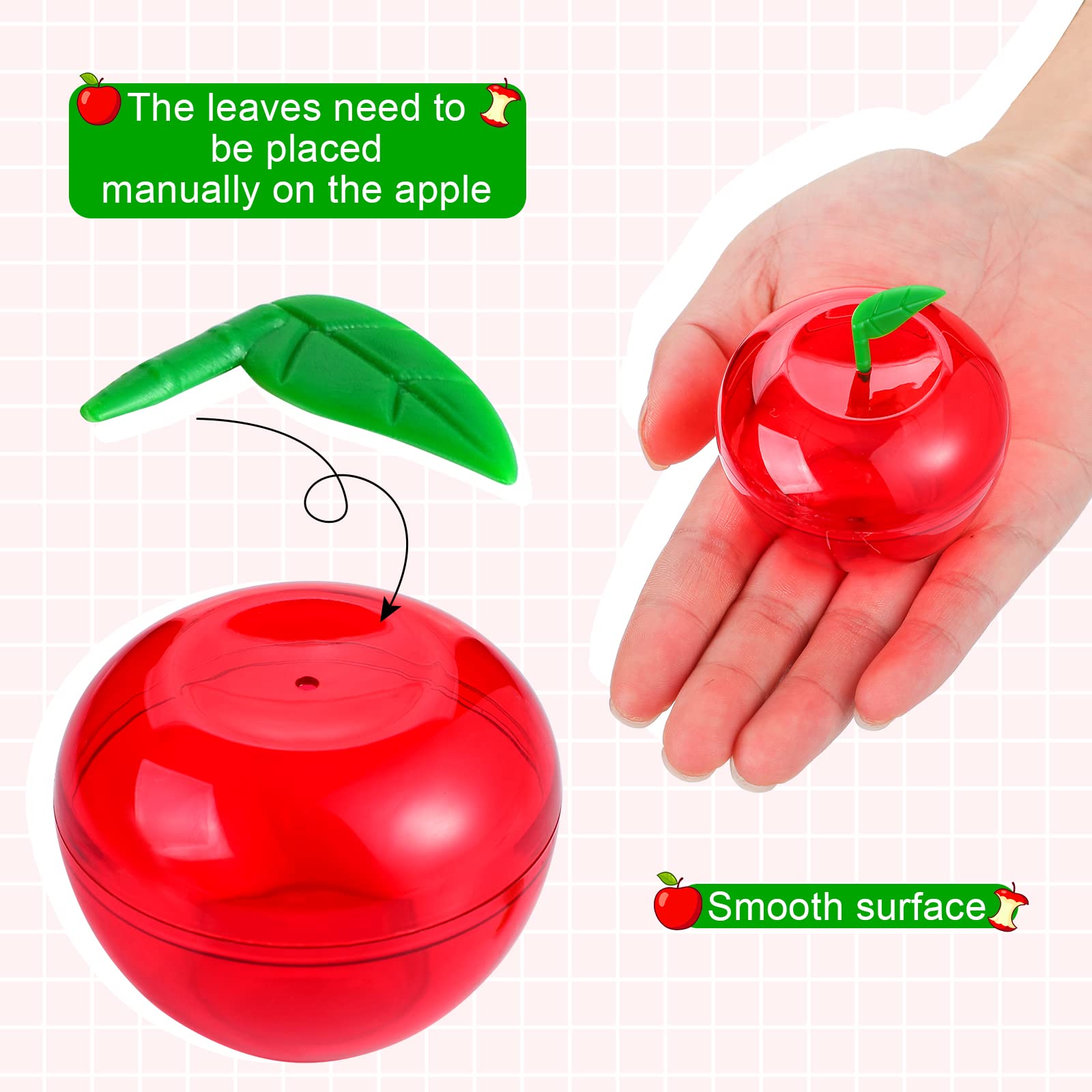 Lallisa apple party favor on table serving sweets and keepsakes