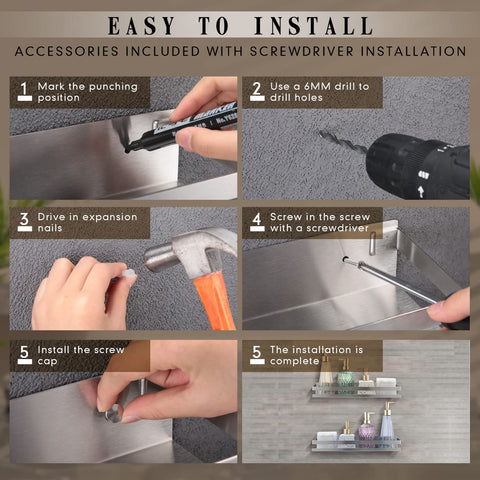 Lallisa hidden covers conceal screws for a sleek look.