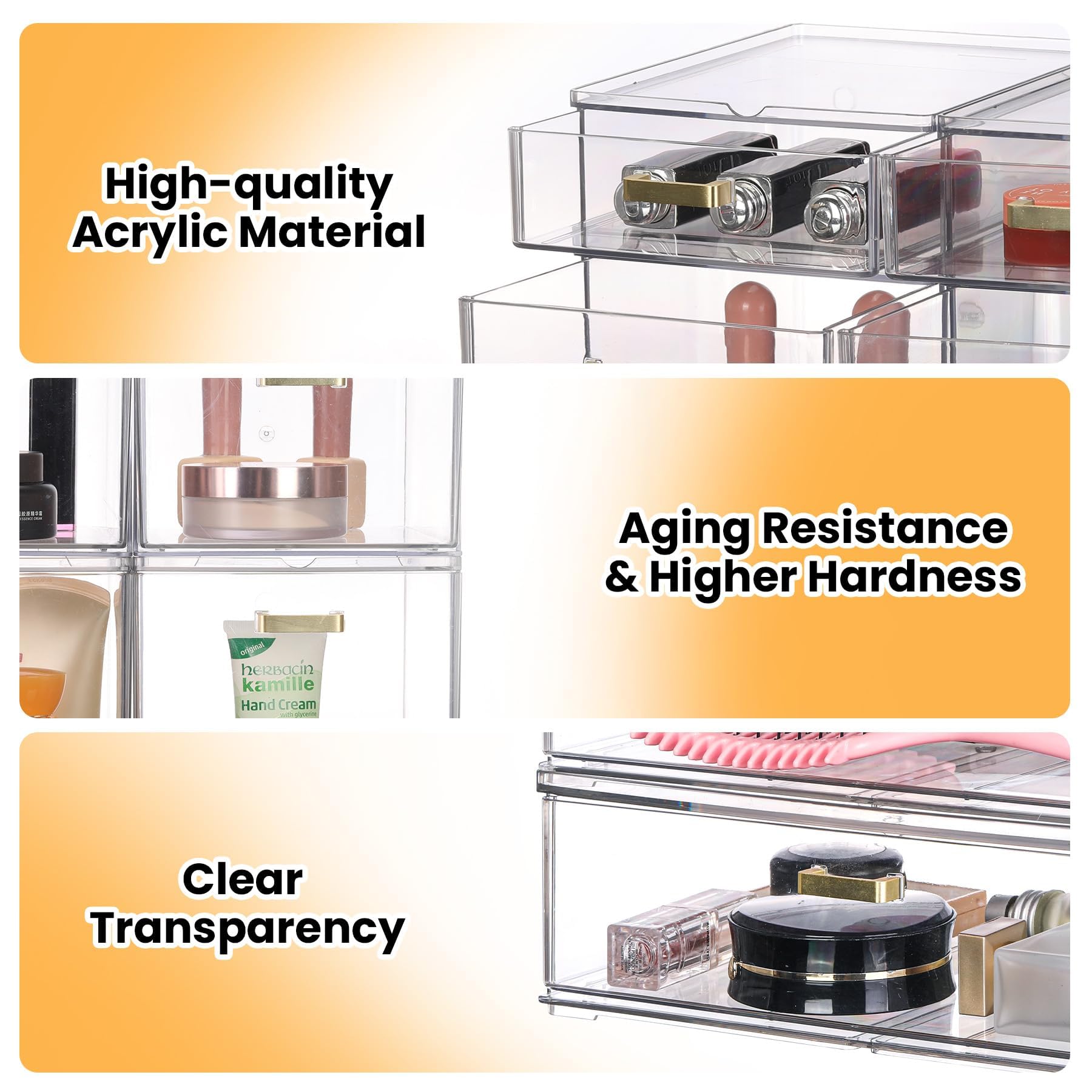 LALOBLUE vanity makeup storage keeps brushes and lipsticks neatly accessible