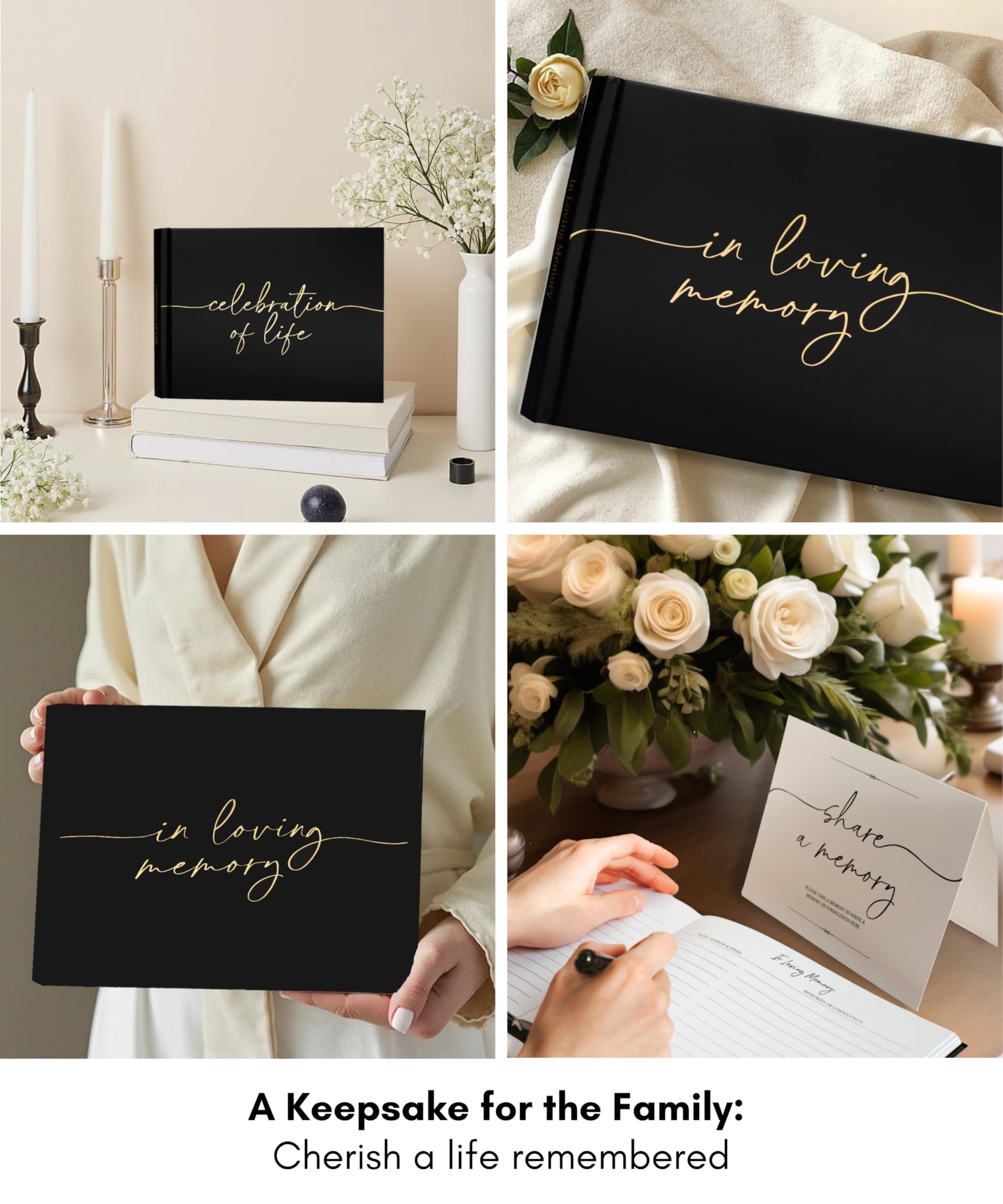 Lamare FSC-certified paper memorial book for eco-friendly remembrance