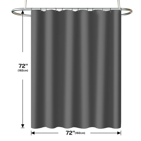 Lameirose fabric curtain design complements many bathroom interiors.
