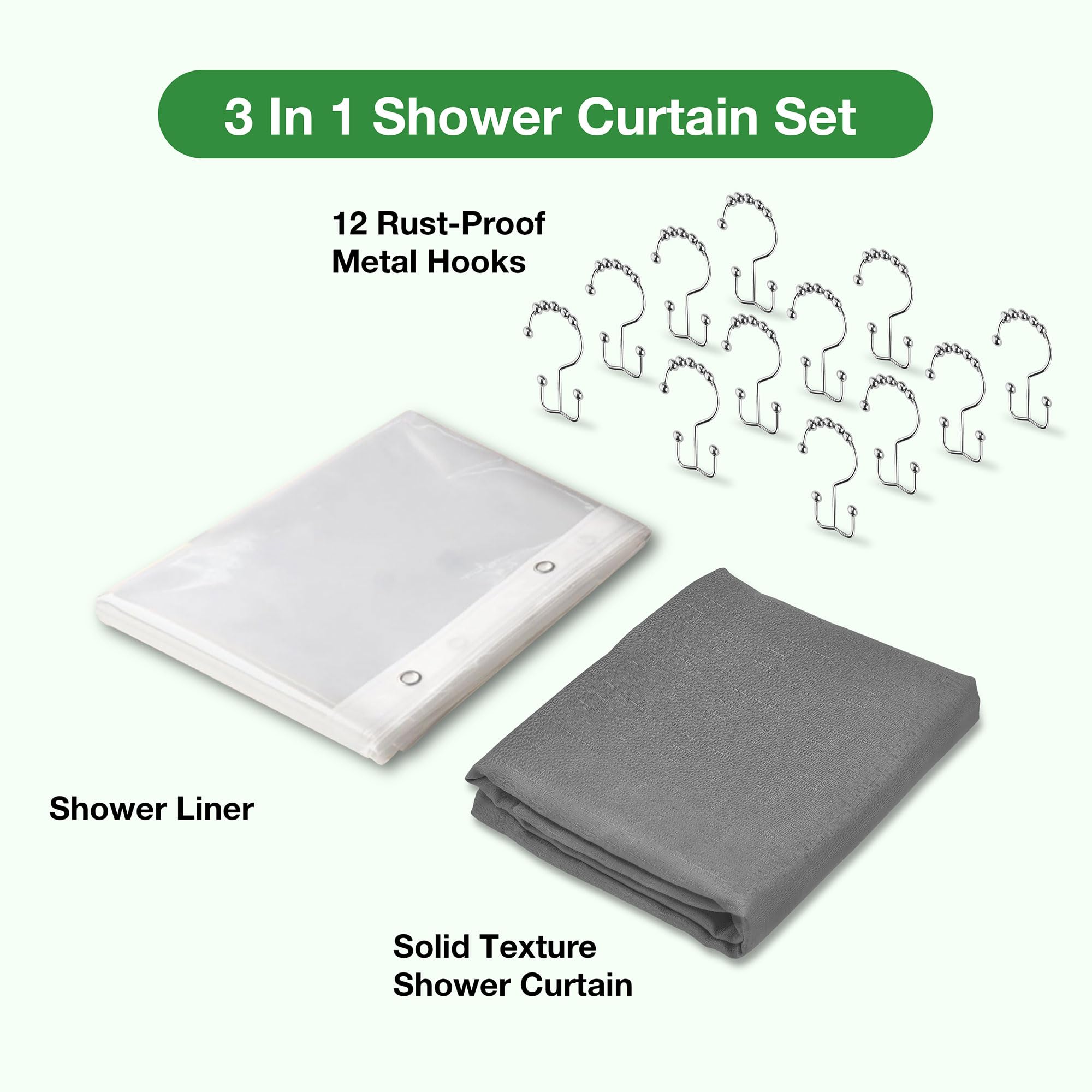 Lameirose clear liner with magnets shows tub-hugging edge for splash control.