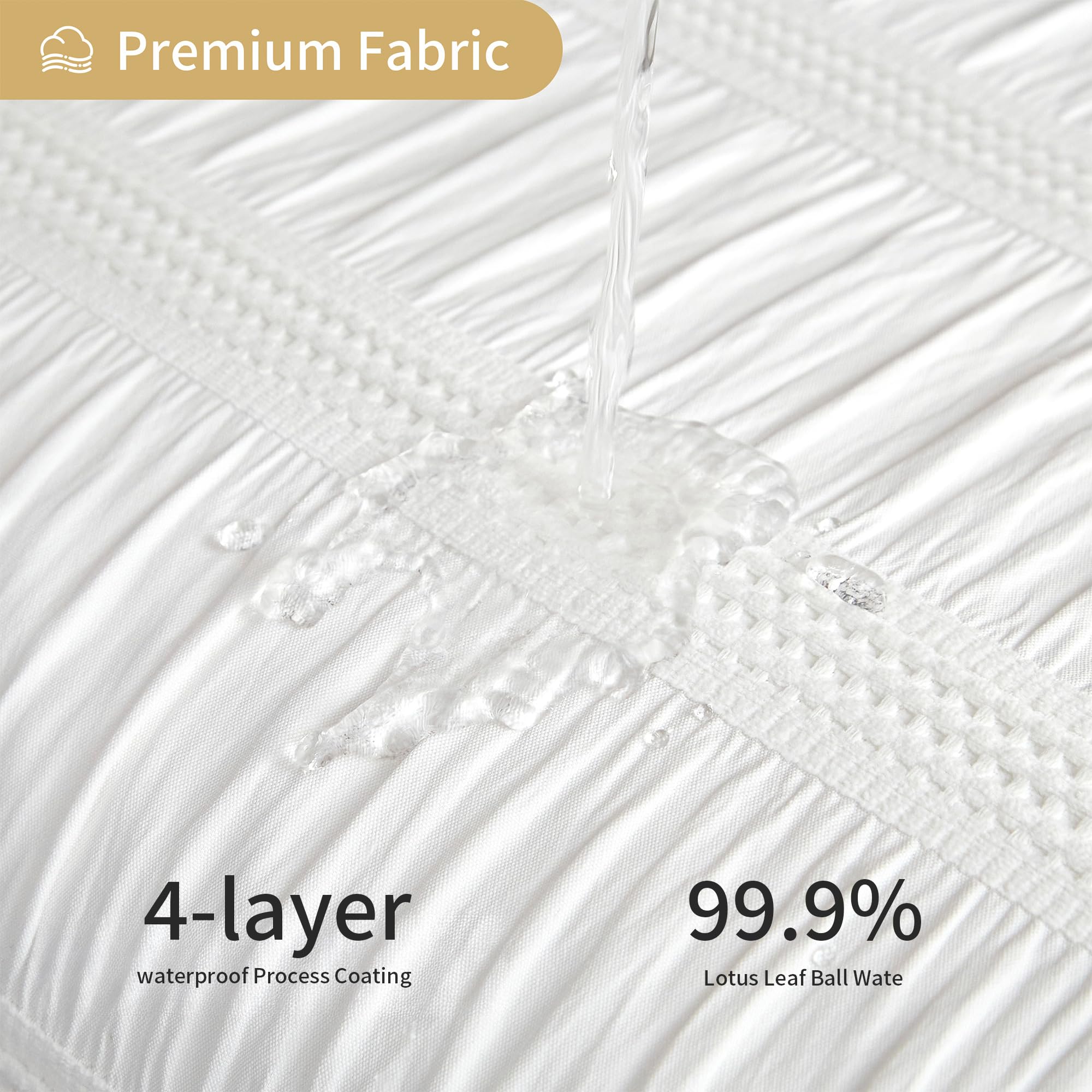 Lameirose 72x72 curtain fits standard showers with easy drape