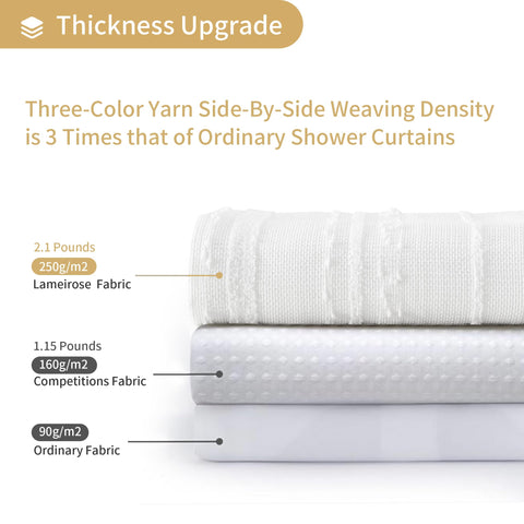 Lameirose cotton blend curtain with 200g weight offers durable, premium feel