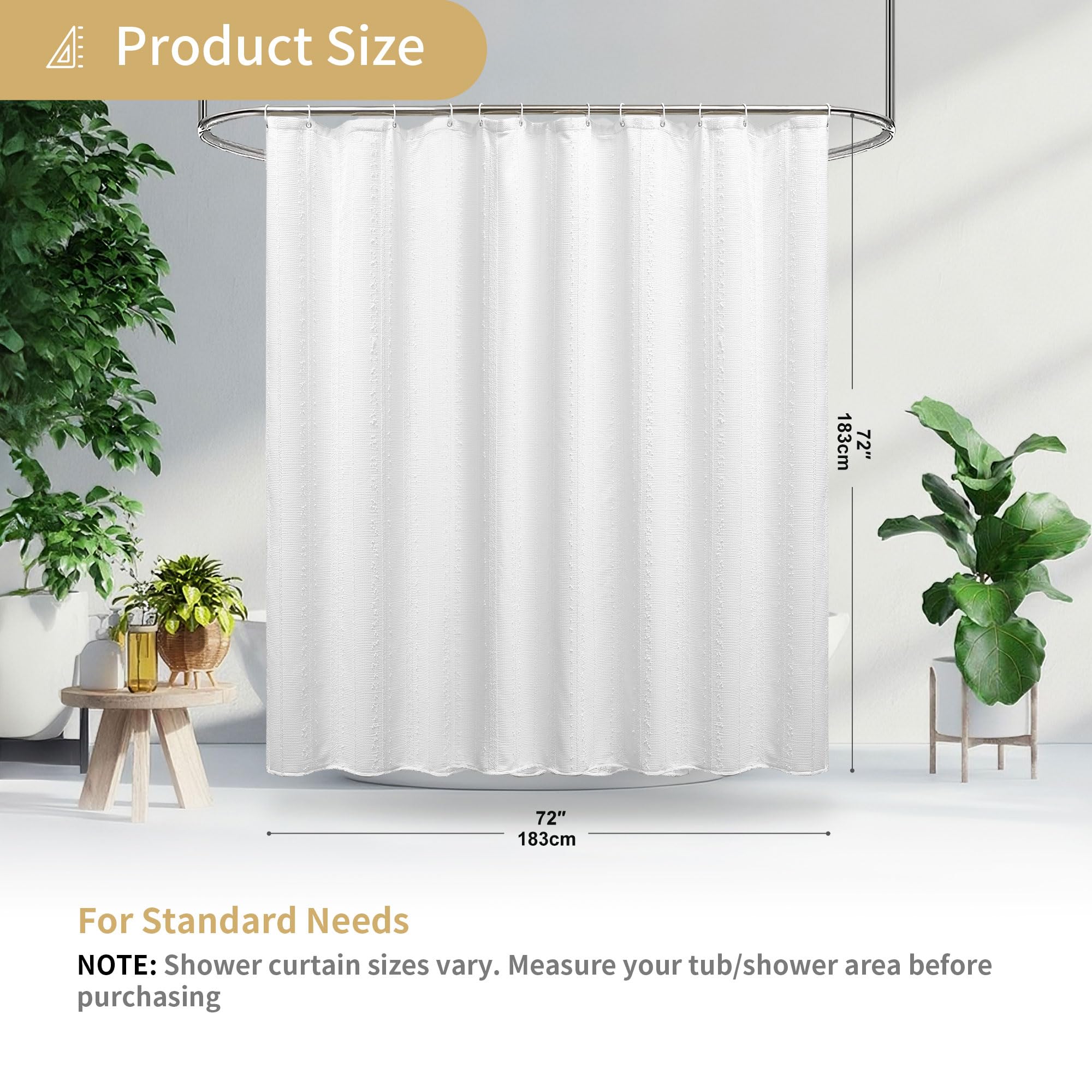 Lameirose white curtain blends with traditional and contemporary styles