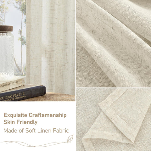 LAMIT bedroom privacy with hazy shadows through linen weave