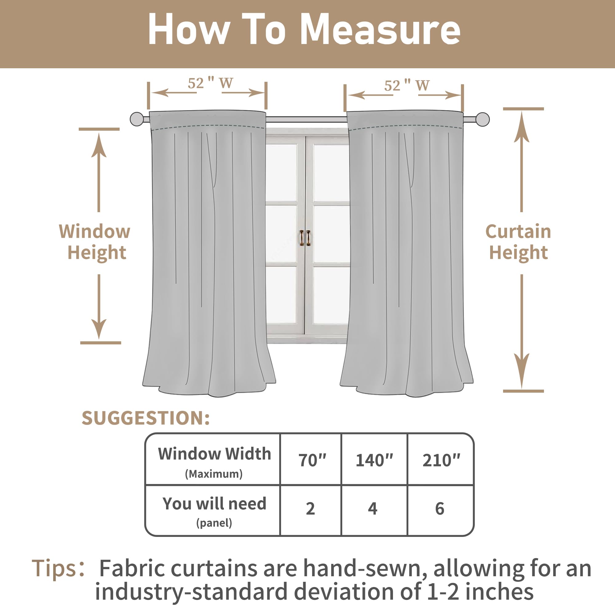 LAMIT versatile curtains suited for living room or dining area