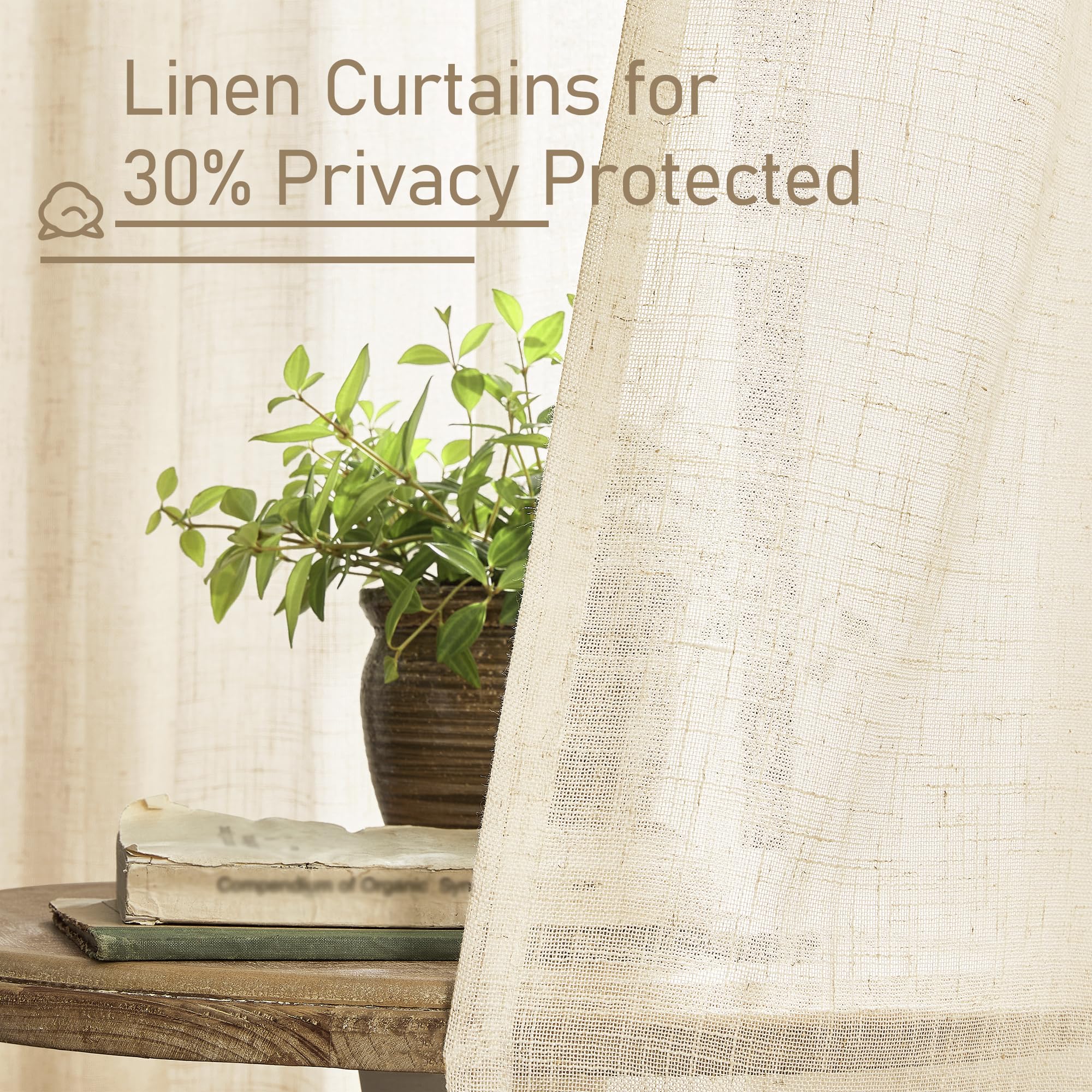 LAMIT light-filtering curtain creating a gentle ambient glow