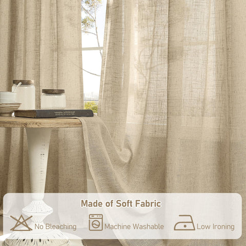 LAMIT burlap-panel look enhances texture and farmhouse aesthetics.