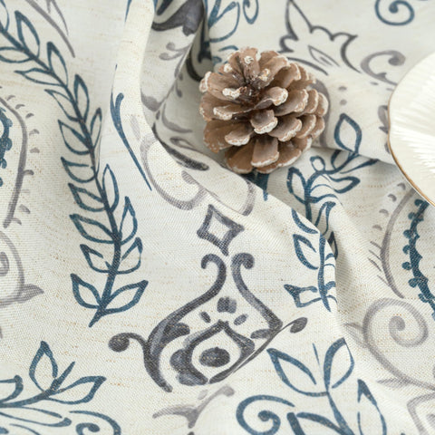 LAMIT linen curtains eight-grommet top for smooth glide.